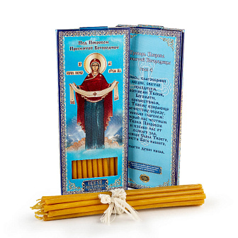 Свечи для дома №80 (12шт, 18см, 1ч), Покров