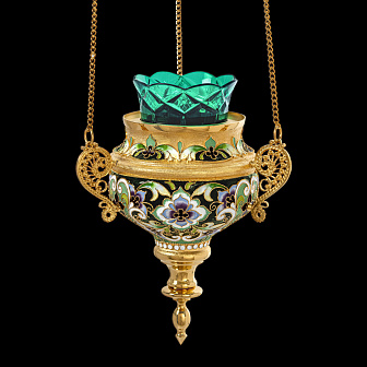 Лампада филигранная №3 эмаль / золочение