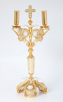 Дикирий-трикирий №27 филигрань / золочение, серебрение