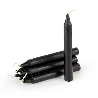 Свеча формовая Ханукальная (10см, D12), ЧЕРНАЯ