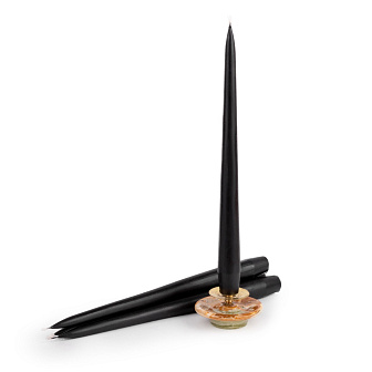 Свеча формовая Античная D20 (25см, 8ч), ЧЕРНАЯ