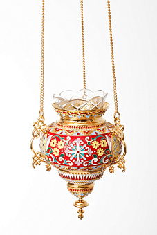 Лампада филигранная №40 эмаль / золочение