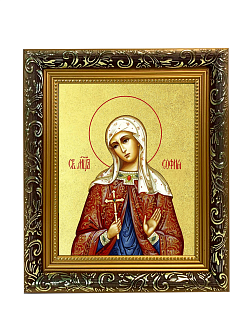 Икона "София", св. мц., с золочением поталью, 10048-УЛ