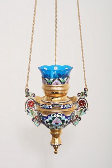 Лампада филигранная №37 эмаль / золочение