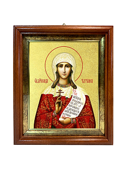 Икона "Татьяна", св. мц., с золочением поталью, 10053-УЛ
