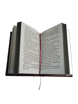Подарочный набор книг в кожаном переплете: Библия 03.10 и Евангелие 09.35 цвет бордовый