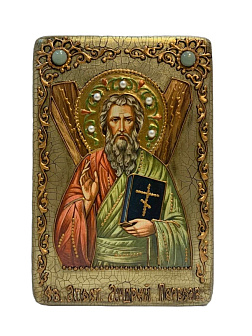 Икона из дуба ''Андрей Первозванный''