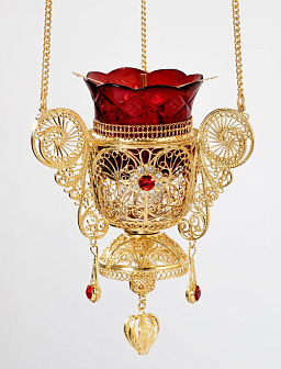 Лампада филигранная №25 / золочение