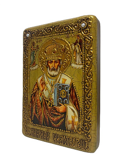 Икона Николай Чудотворец в футляре