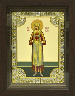 Икона освященная Аполлинария Тупицына в деревянном киоте