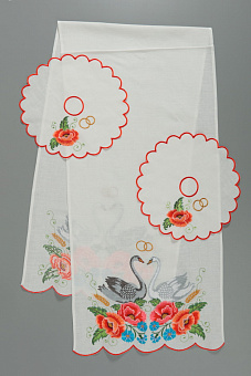 Рушник венчальный вышивка а\м и прихватки №1
