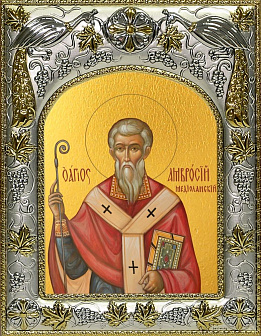 Икона АМВРОСИЙ Медиоланский, Святитель