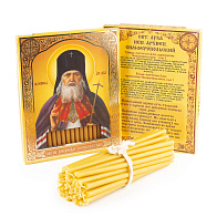 Свечи сорокоустные №50 (40шт, 19см, 1,7ч), Лука Крымский Свечи сорокоустные №50 (40шт, 19см, 1,7ч), Лука Крымский