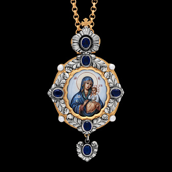 Панагия №128 / золочение, серебрение / Неувядаемый Цвет