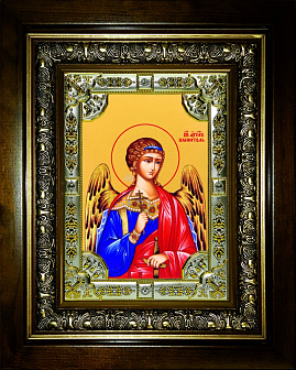 Икона Ангел Хранитель в деревянном киоте