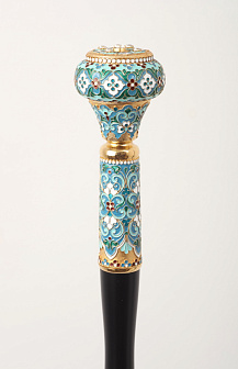 Посох №23 неразборный серебро филигрань, эмаль / золочение / (УИН)