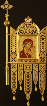 Хоругви №18 выпиловка гравировка фото на пластике золочение эмаль камни (пара) Хоругви №18 выпиловка гравировка фото на пластике золочение эмаль камни (пара)