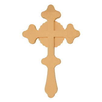 Крест напрестольный фигурный с золочением