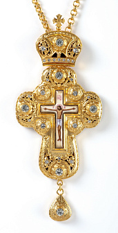 Крест наперсный №77 / золочение