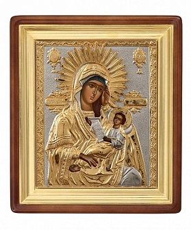 Икона ''Богородица Утоли моя печали'' писаная маслом