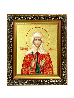 Икона "Лидия Иллирийская", св. мц., с золочением поталью, 10Л1-УЛ Икона "Лидия Иллирийская", св. мц., с золочением поталью, 10Л1-УЛ