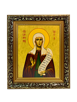 Икона Таисия Египетская Блаженная на холсте в киоте 167