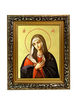 Икона Божией Матери "Умиление" с золочением поталью, 03078-УЛ