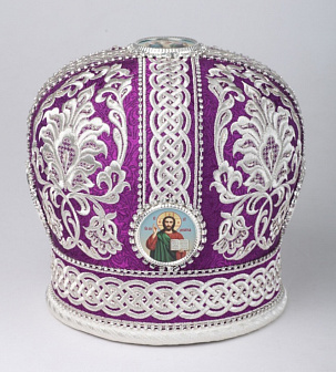 Митра №053 глазет вышивка а/м фоторамки, стр.дорожки, канитель в футляре