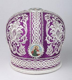 Митра №053 глазет вышивка а/м фоторамки, стр.дорожки, канитель в футляре