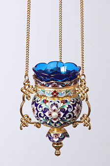 Лампада филигранная №35 эмаль / золочение