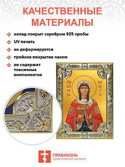 Икона ВАРВАРА Илиопольская, Великомученица