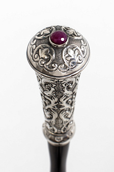 Посох №31 неразборный серебро чеканка (УИН)