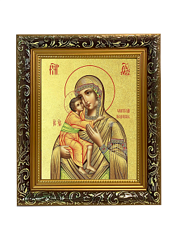 Икона Божией Матери "Феодоровская" с золочением поталью, 03082-УЛ