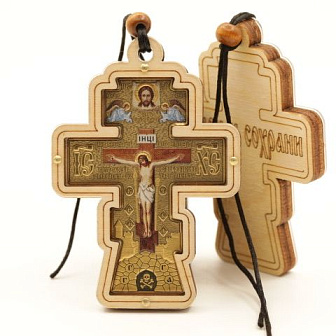 Авто ПОДВЕСКА (ERM) КРЕСТ фигурный, 8,5х6см, ЗОЛОТО Авто ПОДВЕСКА (ERM) КРЕСТ фигурный, 8,5х6см, ЗОЛОТО