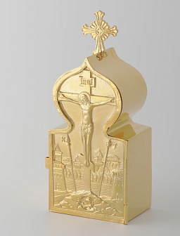 Дароносица большая гальванопластическая золочение