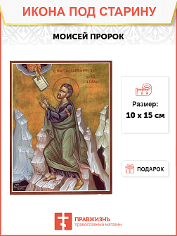 Икона под старину Пророк Моисей