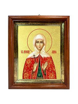 Икона "Лидия Иллирийская", св. мц., с золочением поталью, 10Л1-УЛ