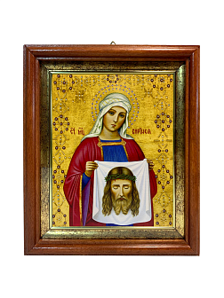 Икона Вероника Виринея Едесская Мученица на холсте в киоте 045 Икона Вероника Виринея Едесская Мученица на холсте в киоте 045