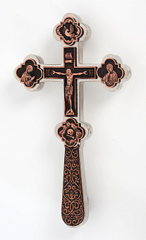 Крест водосвятный №2-4 г / пл патинирование никель