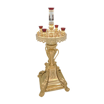 Подсвечник №41 на 56 свечей золочение