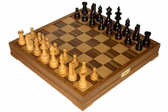 Шахматы классические стандартные деревянные утяжеленные (высота короля 4,00")