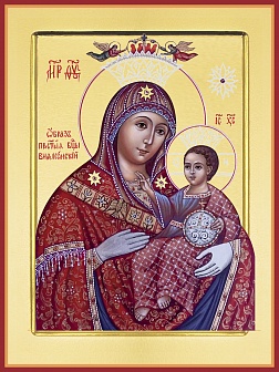 Икона Богородица Вифлеемская с золочением