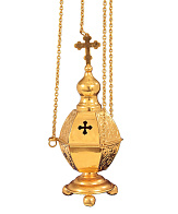 Кадило шестигранное золочение