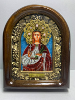 202 Именная икона Стефанида Дамасская бисер, дерево 202 Именная икона Стефанида Дамасская бисер, дерево