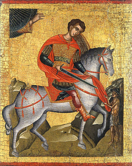 Икона под старину Святитель Мартин Турский