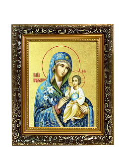 Икона Божией Матери "Неувядаемый Цвет" с золочением поталью, 03048-УЛ Икона Божией Матери "Неувядаемый Цвет" с золочением поталью, 03048-УЛ