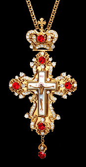 Крест наперсный №21 / золочение / серебрo (УИН)