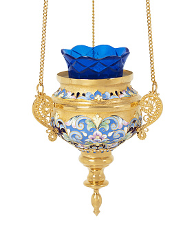 Лампада филигранная №3 роспись / золочение