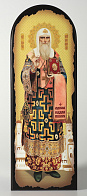 Икона на МДФ 18х50 арочная, объёмная печать, лак Алексий митрополит Московский