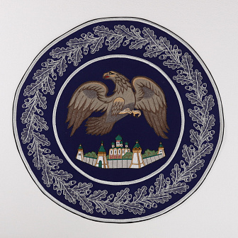 Орлец вышитый средний (d 98 см) машинная вышивка